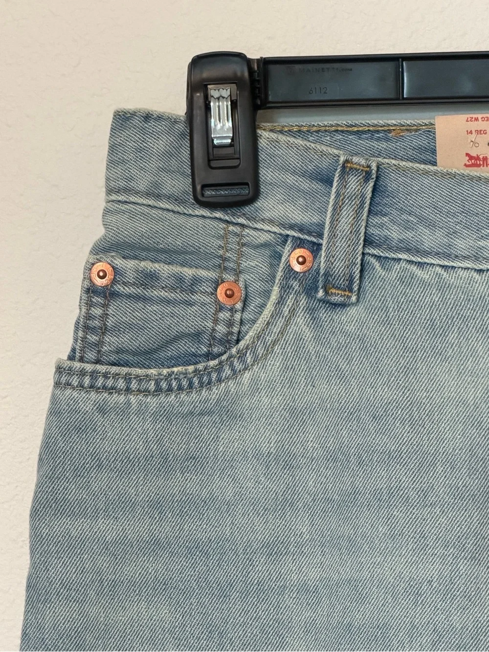Levi's Boy's 511 Slim Distressed Denim Shorts 14REG